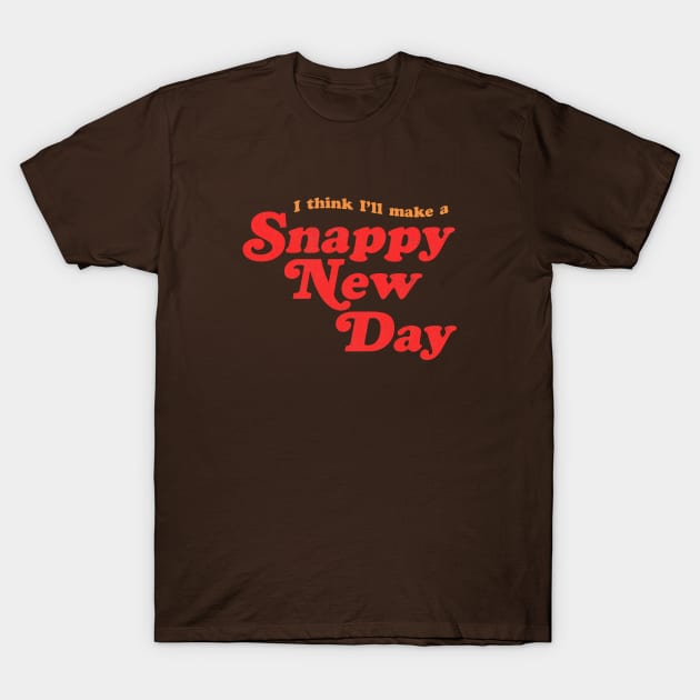 Snappy New Day - Mr. Rogers inspired retro design by KellyDesignCompany T-Shirt by KellyDesignCompany